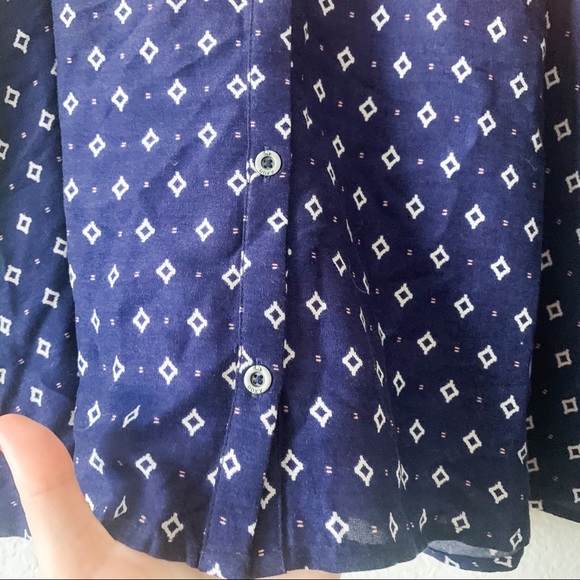 NWT! Roxy Cosmia Blue Orange Button Up Skirt, M - Picture 4 of 9